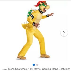 Adult bowser super Mario costume size L/XL